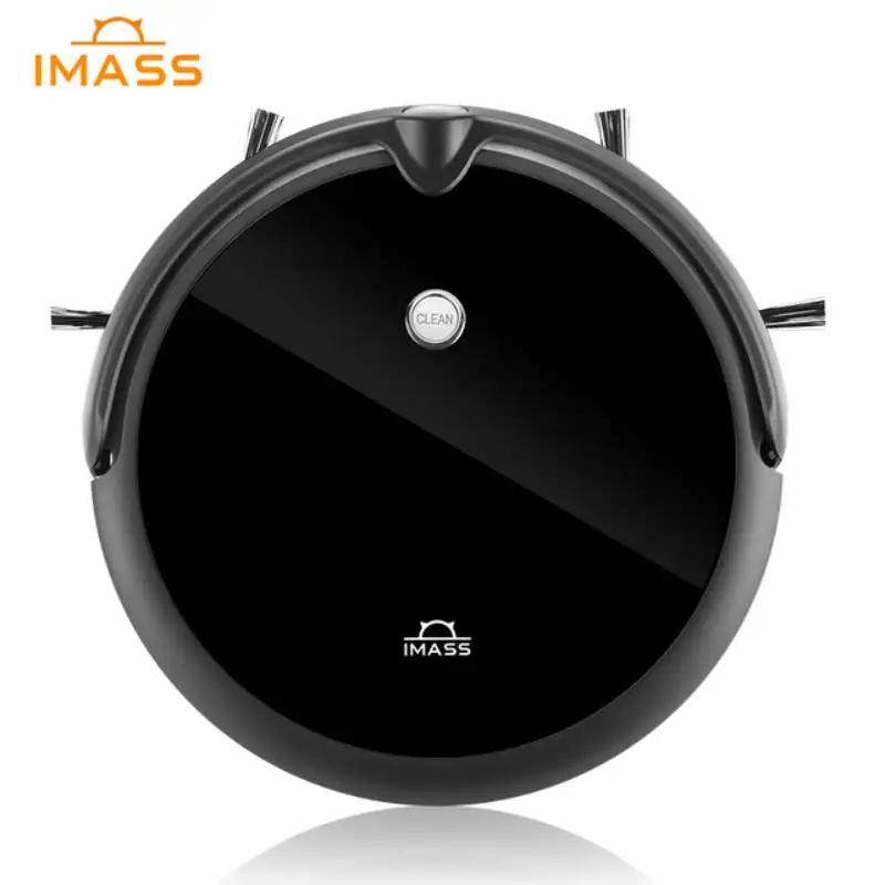 IMASS подметальный робот беспроводной пылесос домашняя умная подметальная машина мобильное приложение дистанционное управление мини-камера интеллектуальная голосовая команда - Цвет: Черный
