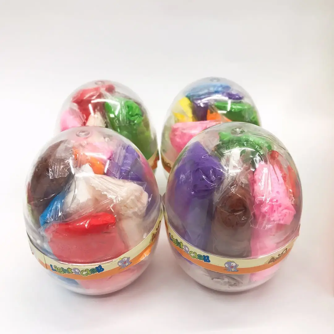Creative Dinosaur Egg Toy Students Educational 10-Color Colored Clay Plasticene Kindergarten Science DIY Colored Clay