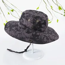 Летний бионический камуфляж шляпа охотничье дерево камуфляжная Шляпа Унисекс солнцезащитный Зонт с рисунком с обратной стороны Рыбалка охотничья Кепка