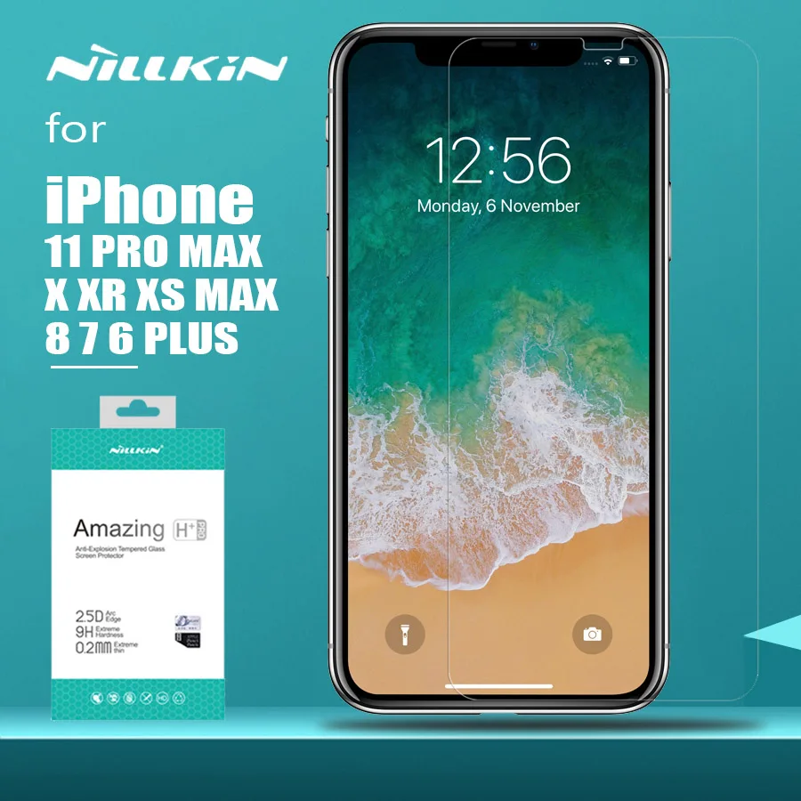 Для iPhone 11 Pro Max XS MAX XR Nillkin H+ Pro защита экрана из закаленного стекла для iPhone 11 Pro XR X XS Max 6 6S 7 8 Plus стекло