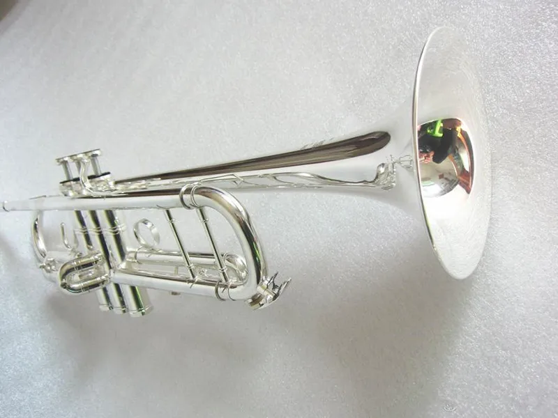 Trumpet High quality Trumpet LT180S-43 silver Plated Musical instruments Super Professional performance pin