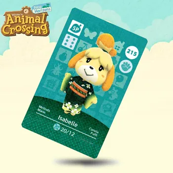 

215 Isabelle (ACHHD) Animal Crossing Card Amiibo Cards Work for Switch NS 3DS Games
