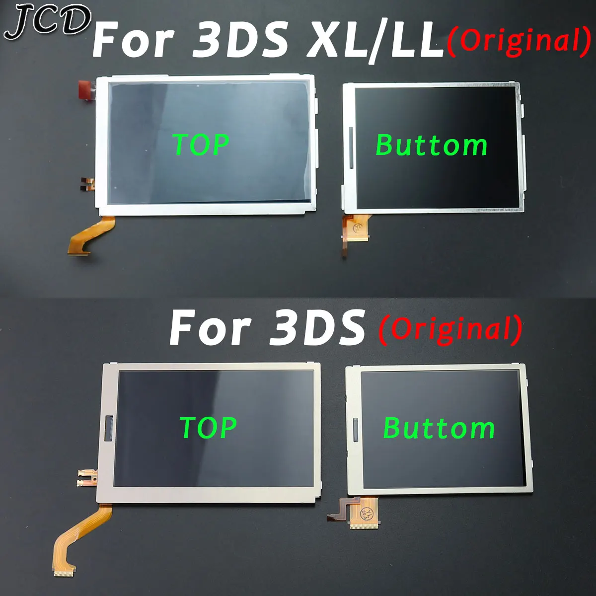 Jcd For Nintendo 3ds Xl Ll Top Upper Bottom Lowe Lcd Screen Display For Nintendo 3ds Replacement Accessories Repair Replacement Parts Accessories Aliexpress