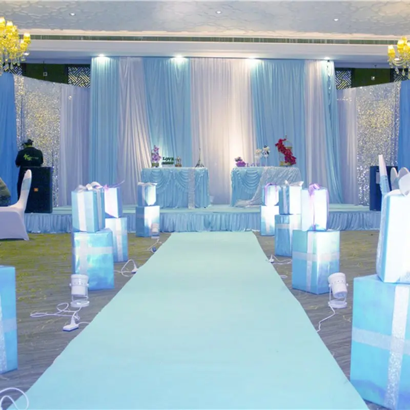 Indoor Outdoor Wedding Corridor Carpet Festival Exhibition Party Events Wedding Decoration White Carpet Red Aisle