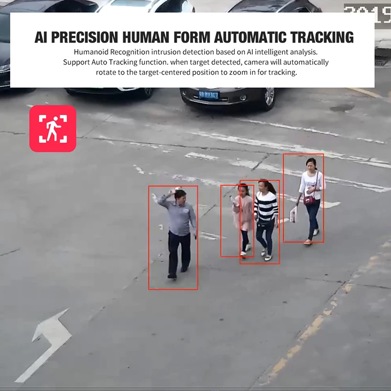 1080P наружная PTZ IP камера скоростная купольная AI камера с функцией автоматического слежения 30X зум AI человеческое тело лицо 2MP Onvif IR CCTV камера безопасности