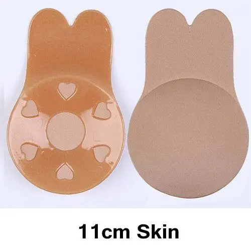 11cm skin Бюстгальтер с эффектом пуш-ап, для груди, для сосков, для женщин, многоразовые, силиконовые, невидимые, клейкие, нижнее белье, сексуальное белье аксессуары - Цвет: 11cm skin