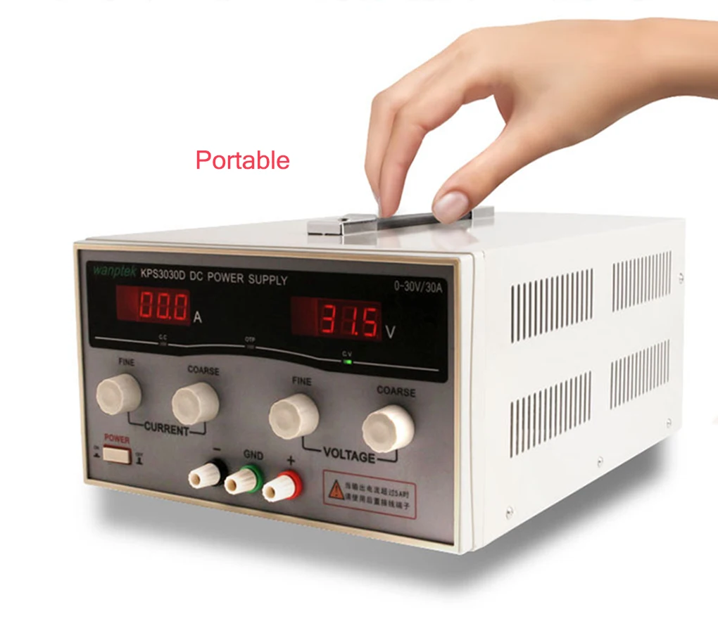 

2 Pcs KPS3030D High precision High Power Adjustable LED Dual Display Switching DC power supply 220V EU 30V/30A