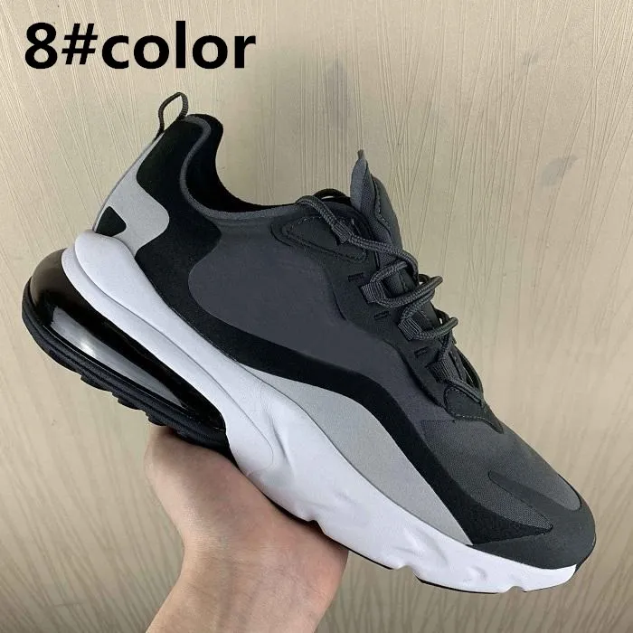 8 React мужские кроссовки высшего качества BAUHAUS оптические тройные черные модные Wo мужские s мужские спортивные дышащие кроссовки - Цвет: 8
