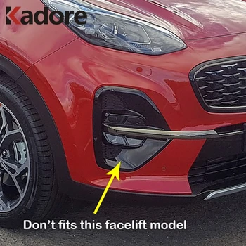 

For Kia Sportage 2018 2017 Chrome Front Foglight Fog Light Cover Trim Car Sticker Decoration Protect Exterior Accessories