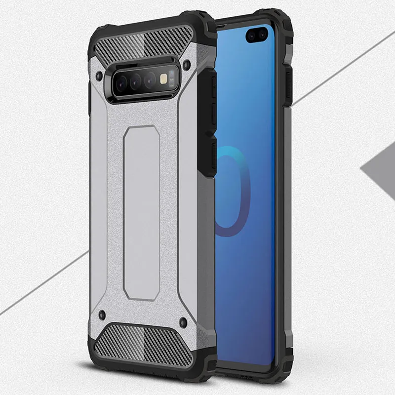 Gray 100 шт. чехол для телефона для samsung Galaxy S5 S6 S6 край S7 S8 S9 плюс S10E S10 5G Note 4 5 8 9 10 Pro Heavy Duty чехол Броня чехол s - Цвет: Gray