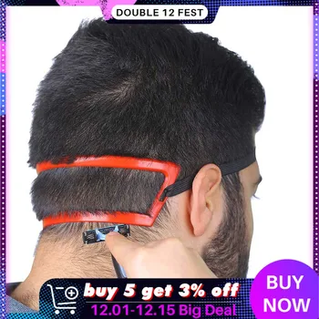 Billige Magie Haar Salon Ausschnitt Rasieren Vorlage Guide Professionelle Barber Werkzeuge Zubehör DIY Werkzeug Haar Vorlage Neck Haaransatz