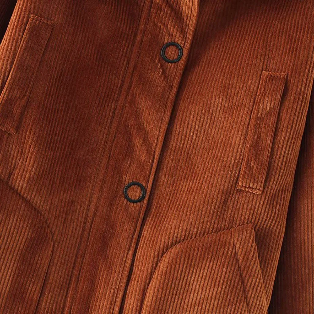 Модная женская Вельветовая куртка-парка, однотонная шерстяная с капюшоном, большой меховой воротник размера плюс, зимняя Осенняя длинная теплая куртка, пальто, верхняя одежда