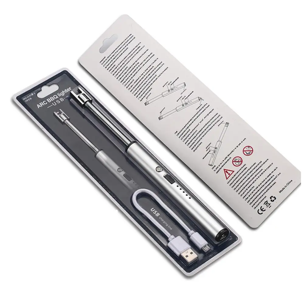 USB перезаряжаемая электрическая дуговая зажигалка новая свеча с защитным