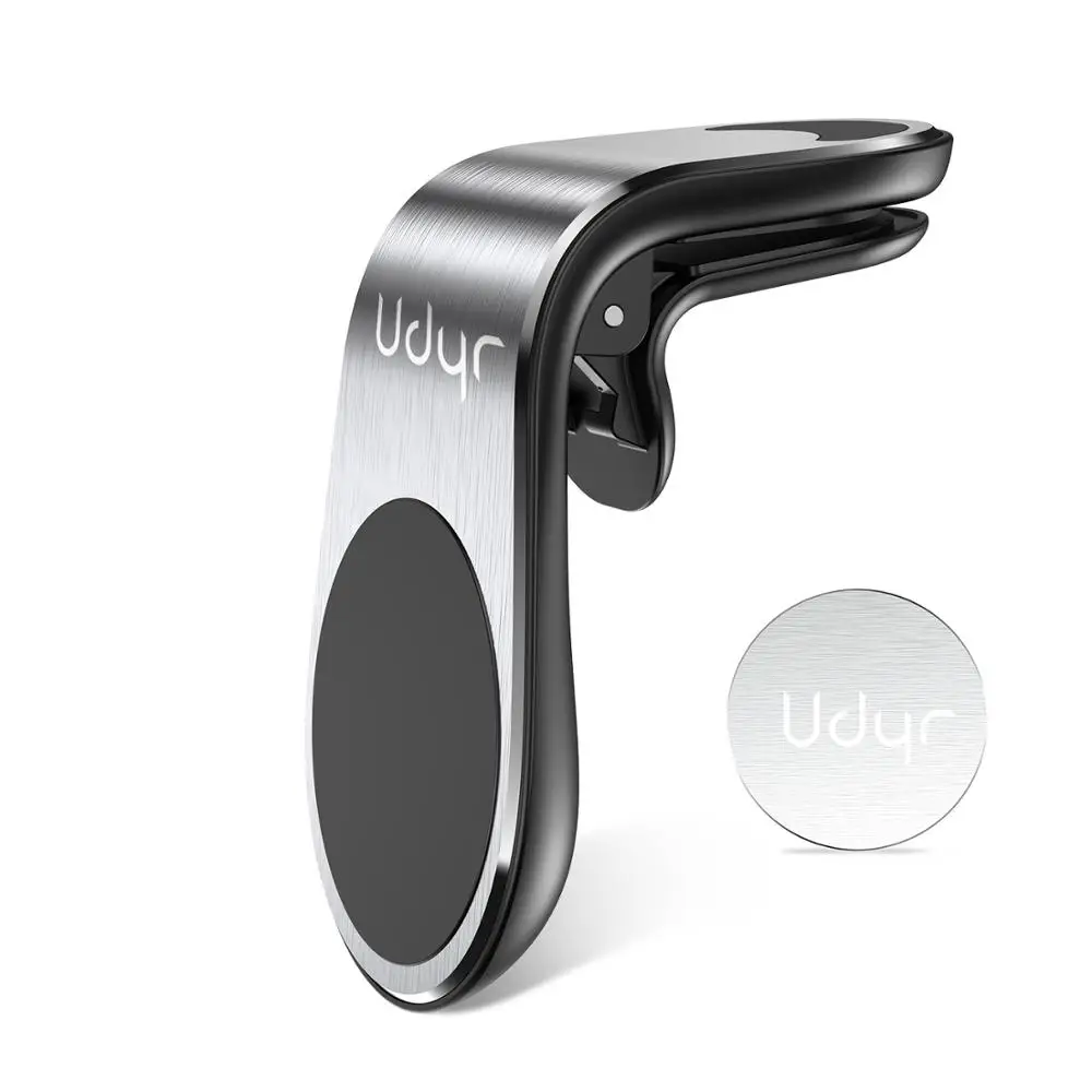 Udyr, магнитный автомобильный держатель для телефона, крепление на вентиляционное отверстие, подставка для смартфона, магнитный держатель для мобильного телефона для iPhone, samsung, в автомобиле - Цвет: Silver