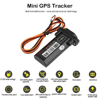 Rastreador GPS de coche-Mini batería de construcción resistente al agua, rastreador GPS GSM Global, localizador AGPS en tiempo Real para vehículo de motocicleta automática