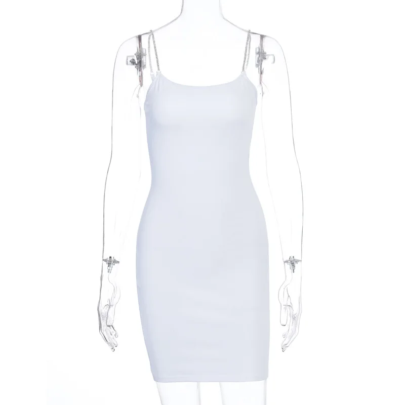 Waliicornerss party club sleeveless fashion outfit female short clothes Diamond thin strap bodycon sexy mini dress 13 H4e17a5a0cac7405b9ef47fa34ff3b7d7z
