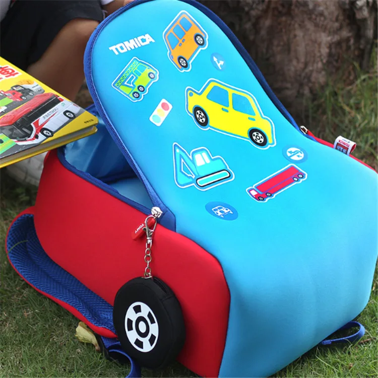 

Tomy TOMICA GIRL'S And BOY'S Ceremony Kindergarten School Bag Diving Cloth Cartoon Car 2-6-Year-Old Shoulder Lightweight Backpac
