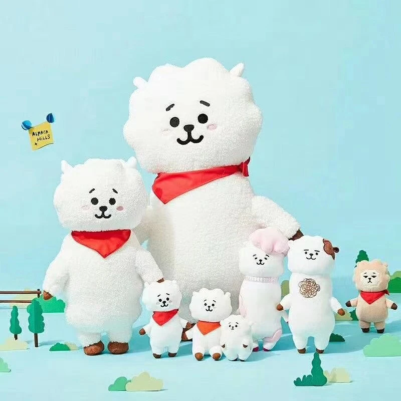 Корейская плюшевая кукла супер звезда rj jin 55 см kpop kawaii овечка игрушка прекрасный