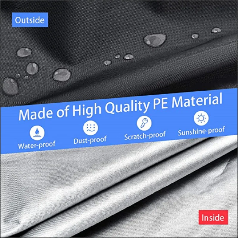 실내 실외용 운동용 자전거 또는 스피닝 커버. 자전거 보호 커버, 가구 방수 커버 블랙