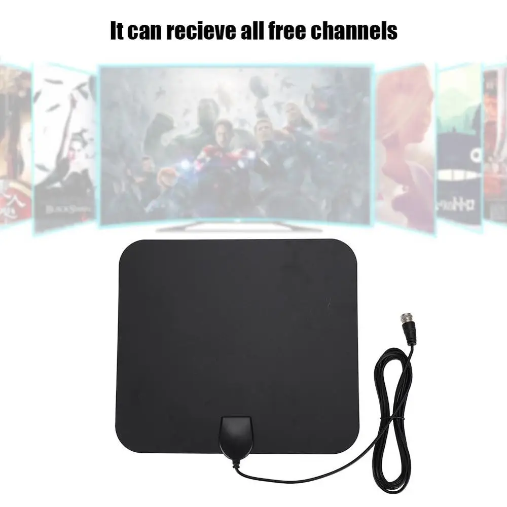 Телевизионная антенна DVB-T2 HD цифровая внутренняя HD ТВ антенна 10dbi усиление 80 км Диапазон телевизионные антенны с сильными наклейками F Мужская голова