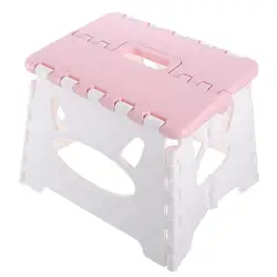 Taburete plegable de plástico portátil de payaso, taburete de cocina, encantador, plegable