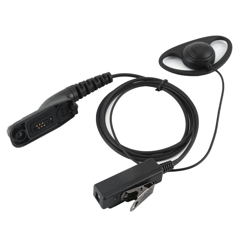 D-образные наушники PTT наушник гарнитура микрофон для Motorola XiR P8668 P8268 APX 7000 XPR 6500 радио безопасности дверной монитор черный