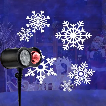 

Water Wave Halloween Christmas Projector Light 2-in-1 Moving 14 Patterns LED Projector Lamp Waterproof Garden Effect Lamps D30