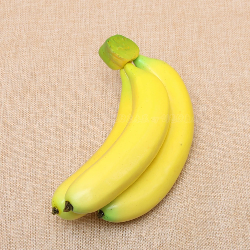3/7 шт. Реалистичный искусственный банан искусственные фрукты когнитивные учебных пособий EVA Пластик фрукты для магазина реалистичный Дисплей опора