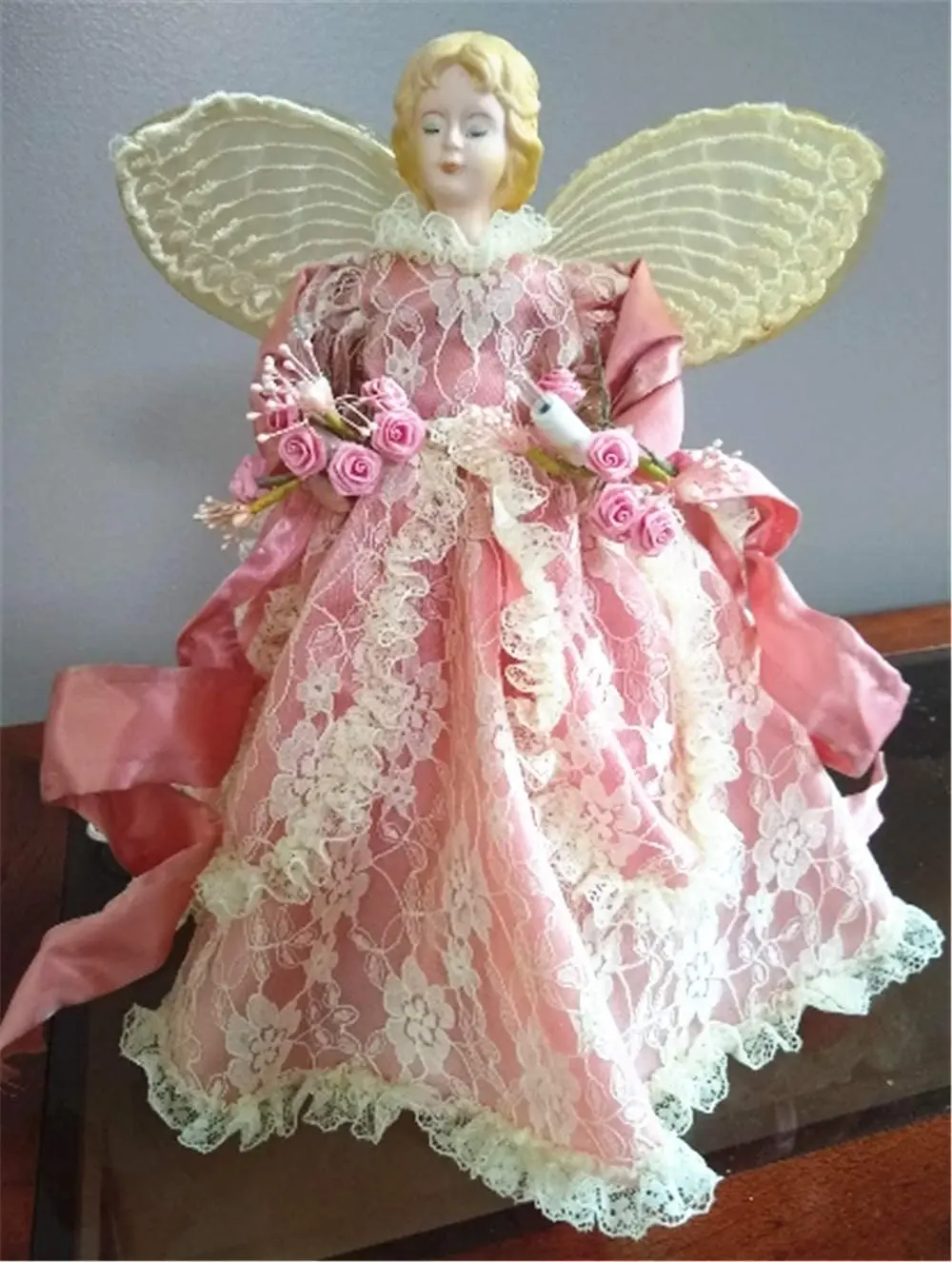 2M 핑크 로즈 진주 잎 스트링 비즈 화환 리본 웨딩 파티 홈 공예 장식 DIY 액세서리 선물 포장