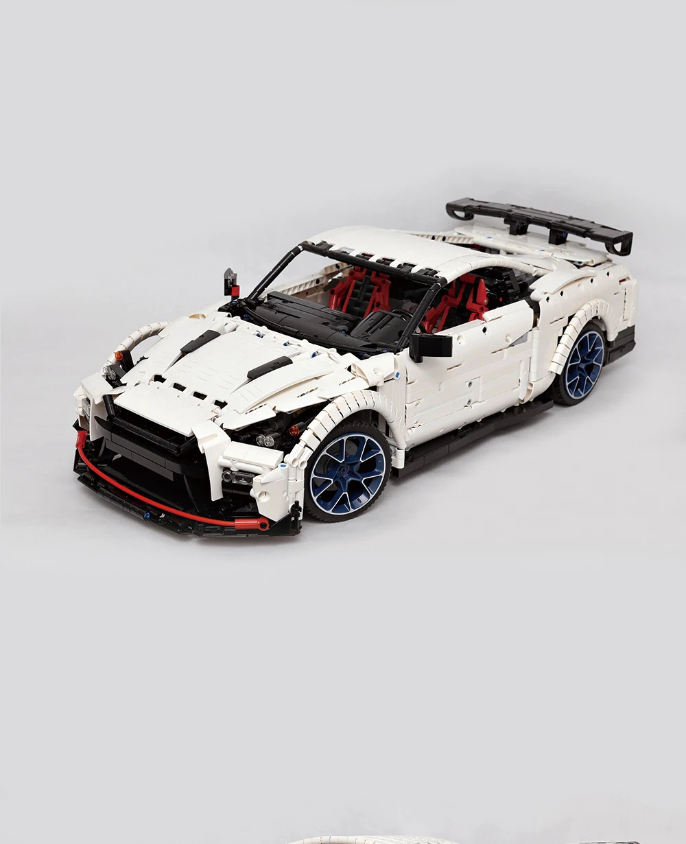BuildMOC совместимый высокотехнологичная серия MOC 25326 Nissan GTR GT3 электрический пульт дистанционного управления Спортивный Автомобиль Блоки Модель для детей