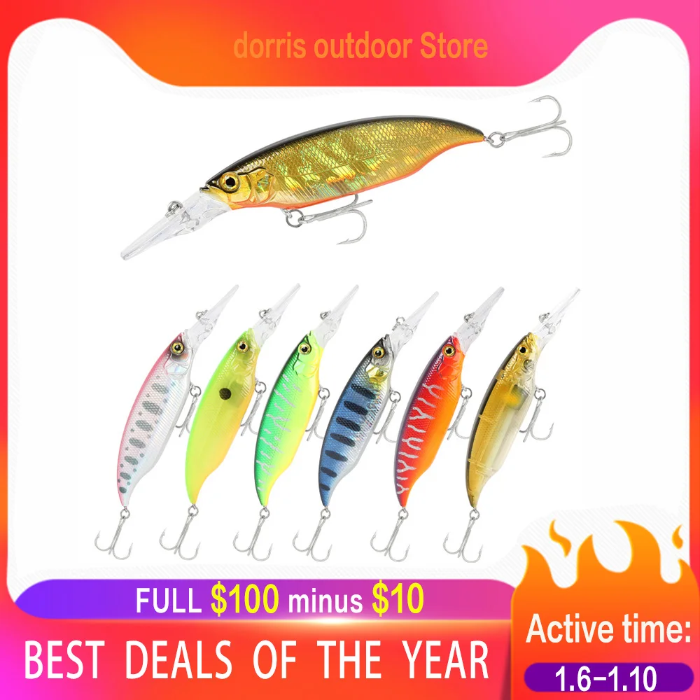 Рыболовная Приманка Minnow жесткая наживка длинная губа плавающая 105 мм 11 8 г в