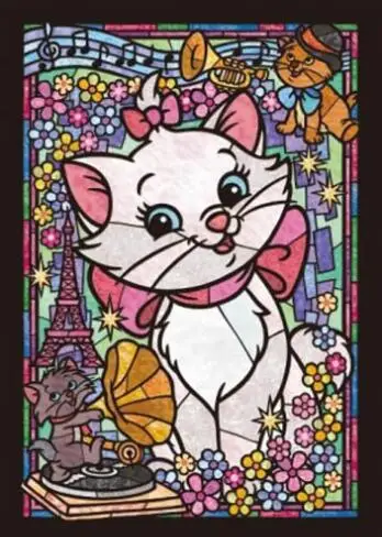 ZOOYA 5D DIY Алмазная картина мультфильм/животные/кошка 3D Алмазный рисунок с мышью/полный квадрат/круглая Алмазная вышивка кошка Bj2100 - Цвет: Светло-желтый