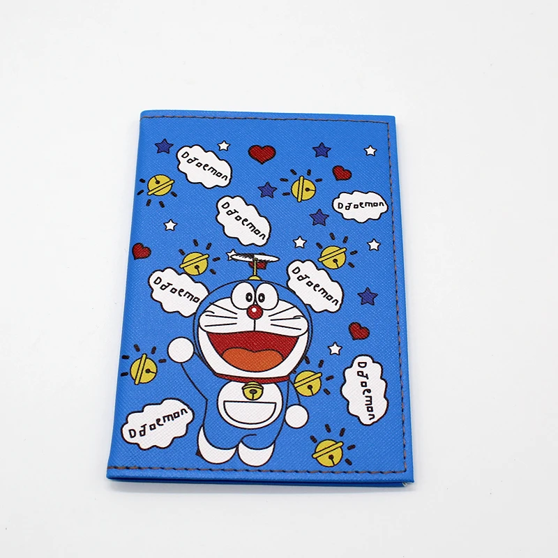 Мультяшный Держатель для паспорта Doraemon, Женские аксессуары для путешествий, ПВХ кожа, Обложка для ID кредитных карт, держатель для студентов, Обложка для паспорта для путешествий