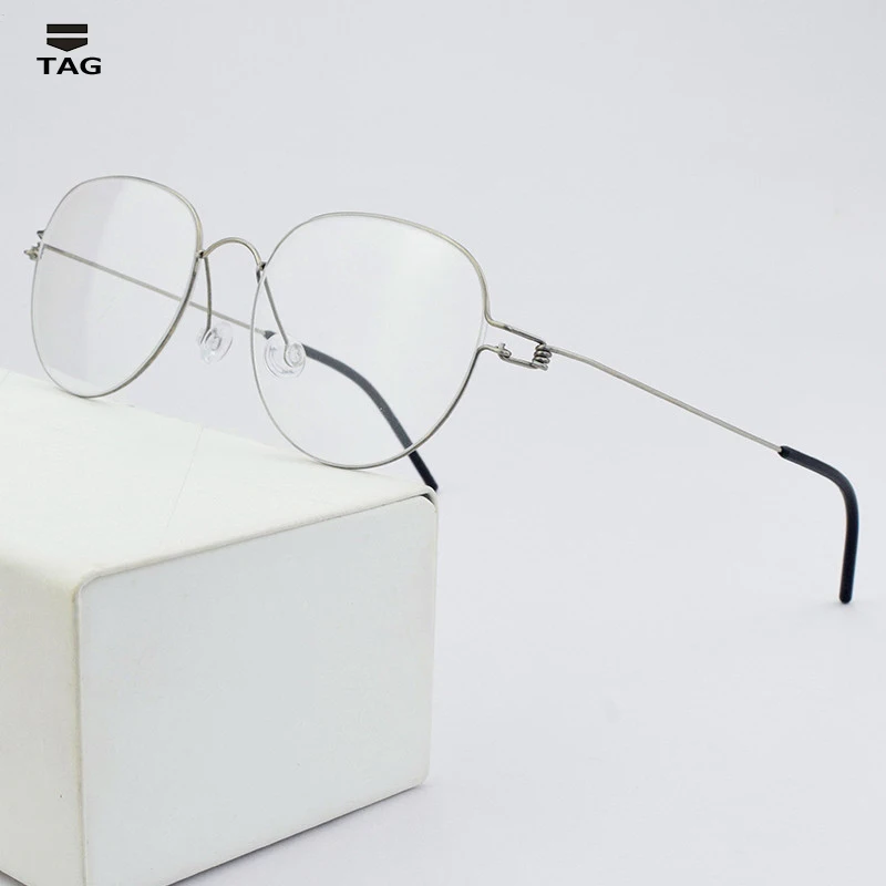 Оправа для очков титановая мужчин и женщин брендовые оптические аксессуары работы за компьютером при