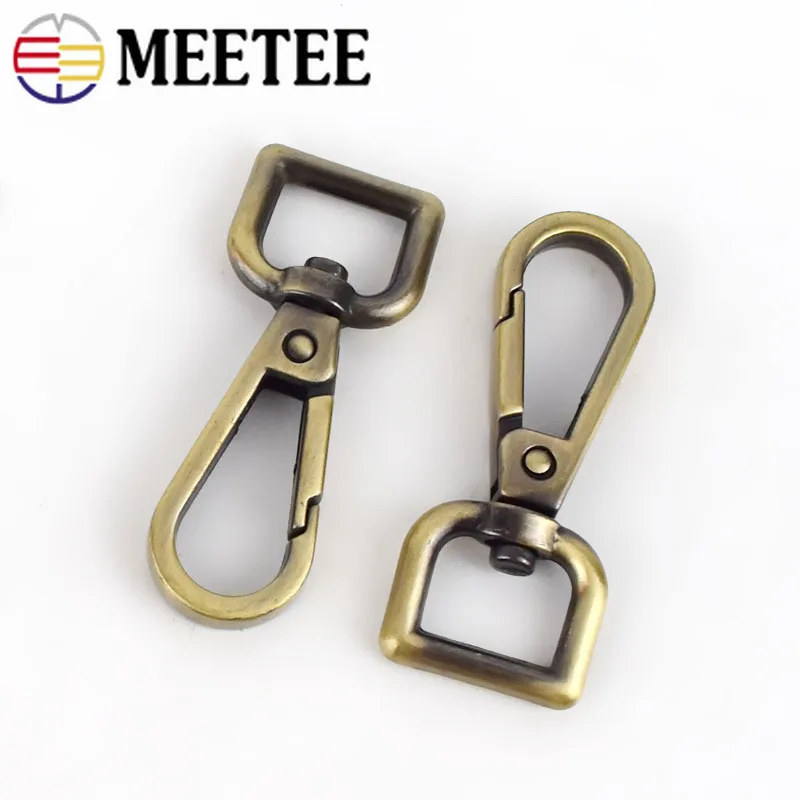 Meetee, 13 мм, металлическая пряжка для сумки, ошейник для собаки, поворотный триггер, зажимы, застежка, крючки для ключей, защелкивающийся крючок, аксессуары для самостоятельной сборки, F2-10