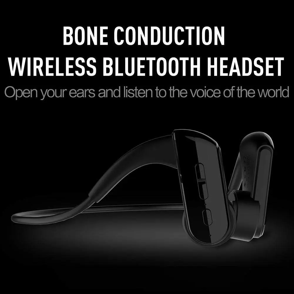 FFYY-беспроводная Bluetooth костная проводимость Водонепроницаемая гарнитура для спорта на открытом воздухе, 6 часов воспроизведения