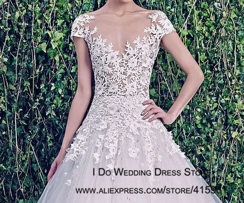 Свадебные платья ручной работы из тюля Zuhair Murad дизайн W3340