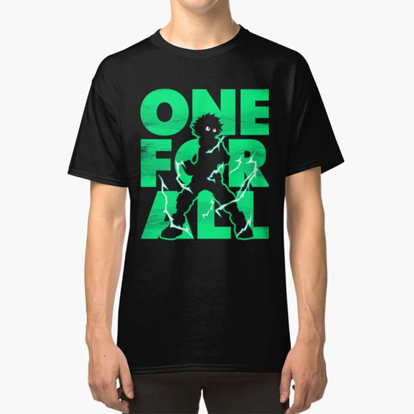 

Футболка One For All Deku, футболка с изображением героев мультфильма «Моя геройская Академия»