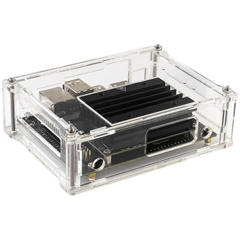 Nvidia Jetson Nano 2GB Developer Kit Acrylic Case Transparent Shell Support Cooling Fan for Jetson Nano 2GB Board 3