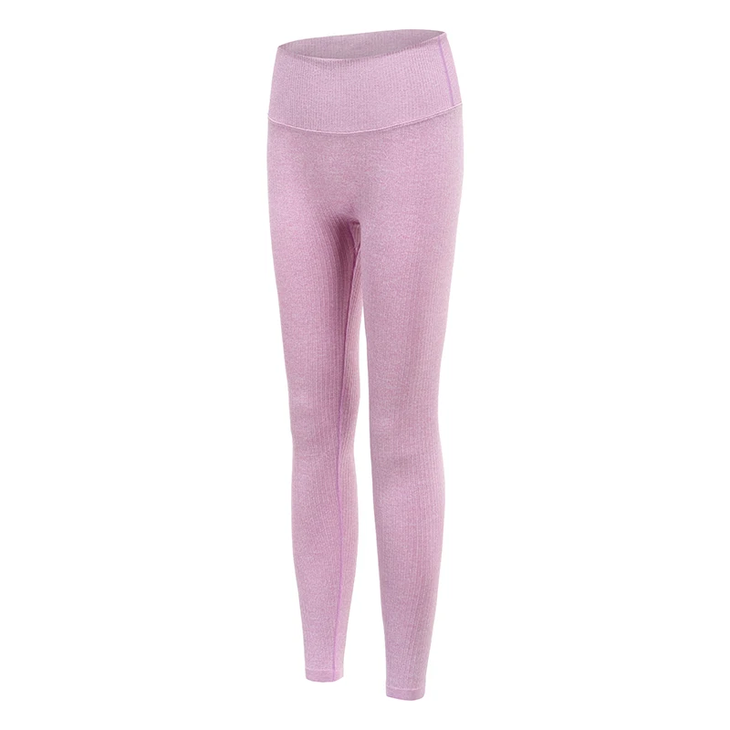 Цветные Ребристые бесшовные тянущиеся спортивные Леггинсы для фитнеса, женские быстросохнущие простые леггинсы с высокой талией для тренировок, тренировок, тренажерного зала, колготки, штаны