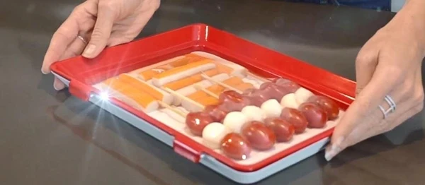Горячий пластиковый контейнер для хранения кухонных предметов сохранение свежести пищи контейнер микроволновая печь лоток для сохранения