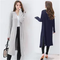 Summer Autumn Women Modal Long Cardigan Female Sweater Cardigans Long Sleeve Womens Casual Coat Jacket Ladies Shawl Outerwear