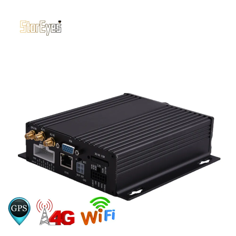 H.264 software 4 Channel Mdvr Bus Mobile DVR with GPS 4G WIFI