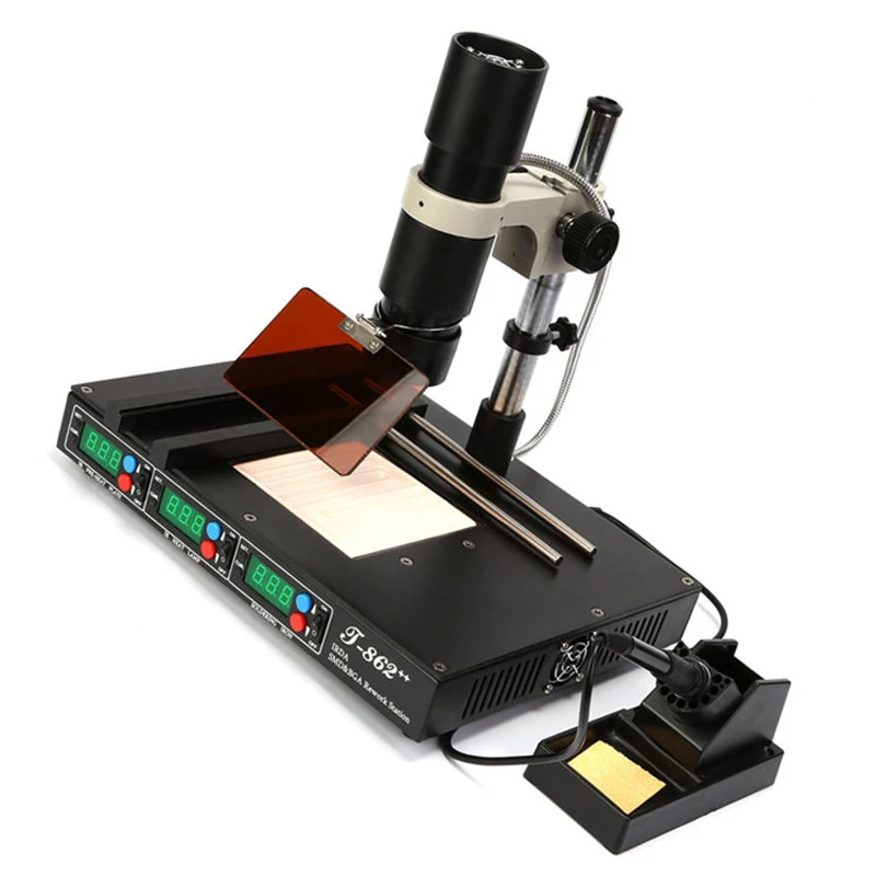 T862 IRDA инфракрасный SMD и BGA переработающая машинная станция BGA SMD станок для поверхностного монтажа пайка и Распайка сварщика-паяльная станция