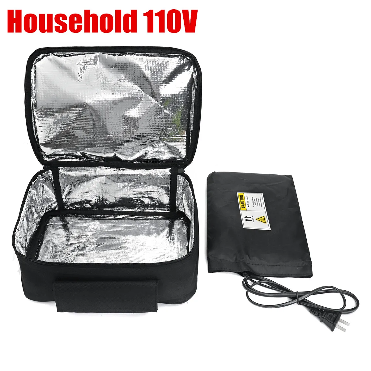 Household 110V 12 В/110 В/220 В мини-Личная Портативная сумка для обеденной печи, мгновенный подогреватель пищи, электрическая печь с подогревом, Ланч-бокс для транспортного средства/домашнего использования - Цвет: Household 110V