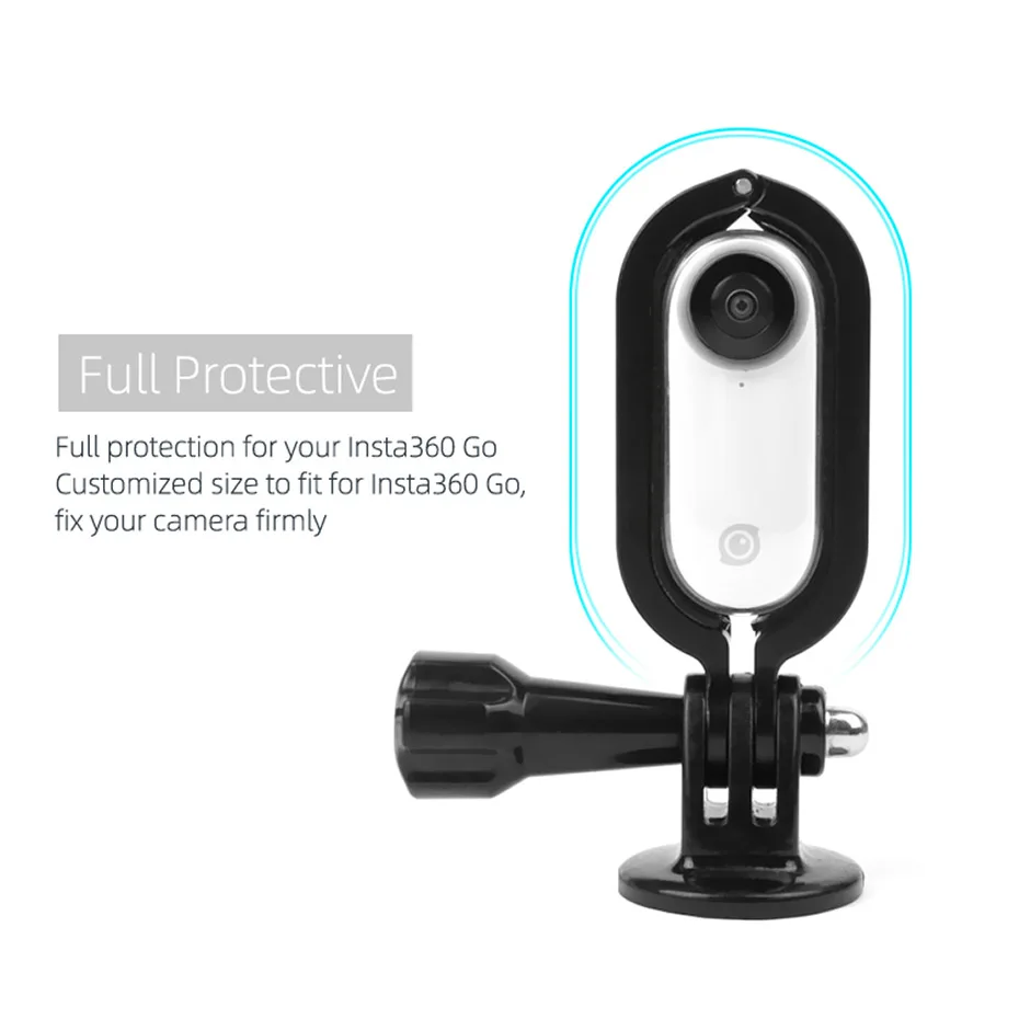 Металлический адаптер для стандартной экшн-камеры Insta360 Go 1/4 дюйма, гибкий адаптер с резьбой для аксессуаров Insta360go, полная защита