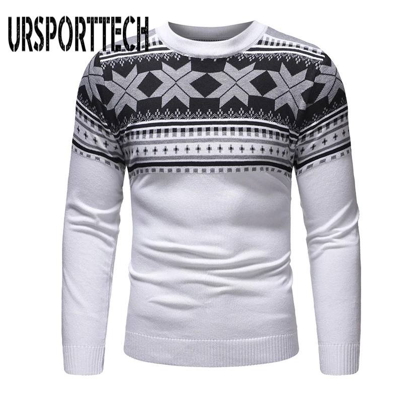 

2019 New Autumn Fashion Brand Men Casual Sweater O-Neck Slim Fit Printed Knitting Mens Sweaters And Pullovers Men Pullover XXL