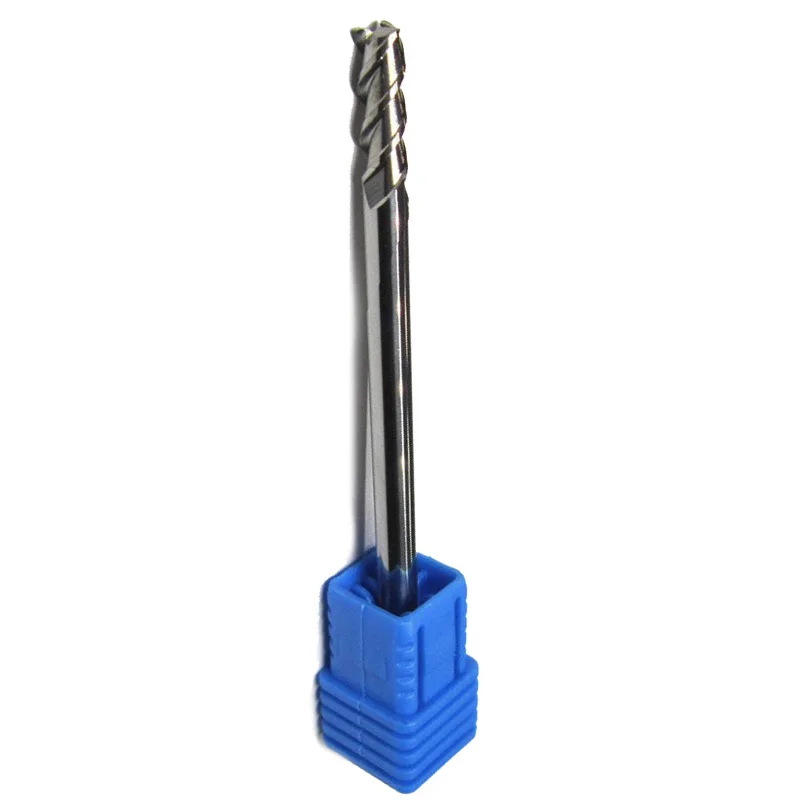 Piece 3 Flutes 4mm Long Shank 75mm Tungsten Carbide End Mill For Milling Cutter
