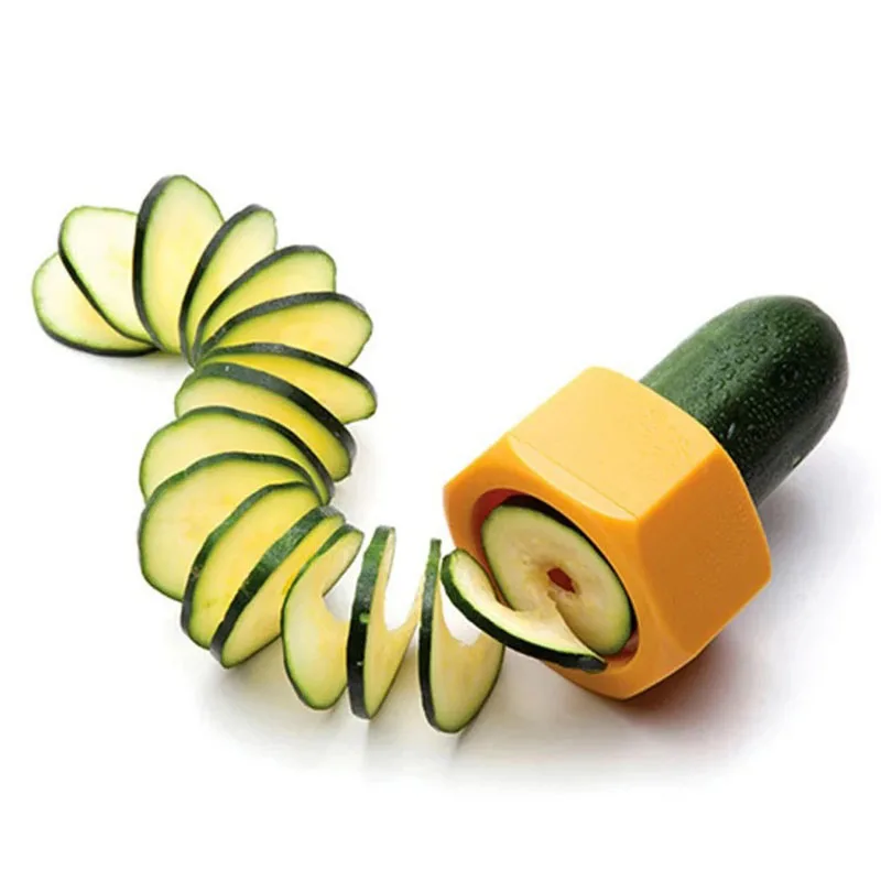 

Spiral Slicing Artifact Kitchen Rotating Cucumber Salad Carrot Cutting Decorative Vegetable Slice Cutting Kitchen Accessories