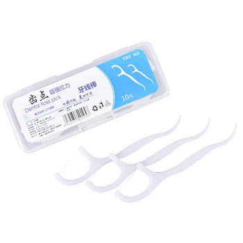

10pcs Dental Floss Flosser Picks Teeth Toothpicks Stick Tooth Clean Oral Care 7.5cm Random Package